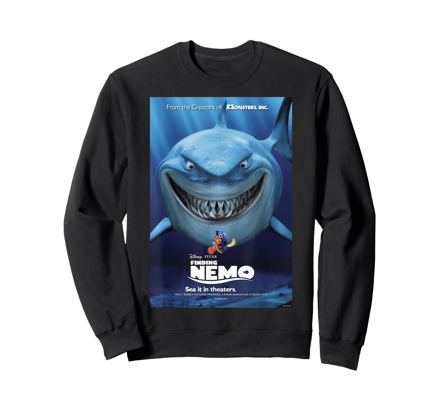 Disney Pixar Finding Nemo Bruce Poster T-Shirt Small