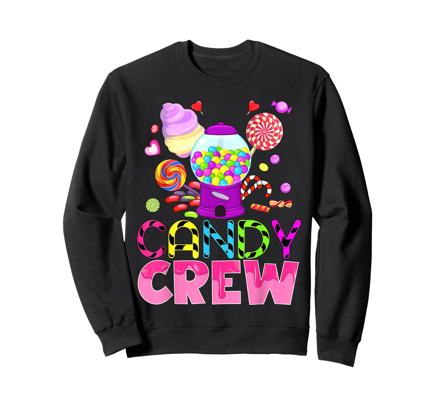 Candy Crew Funny Candy Security Girl Boy Kid Teen Women T-Shirt