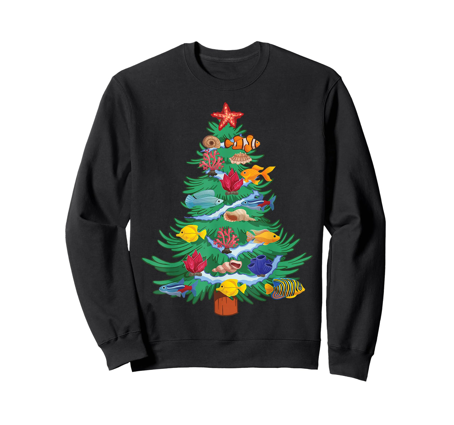 Saltwater Aquarium Christmas Tree T-Shirt