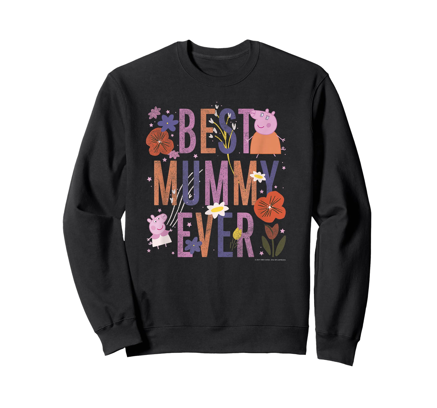 Peppa Pig Mother's Day Best Mummy Ever Vintage Floral T-Shirt