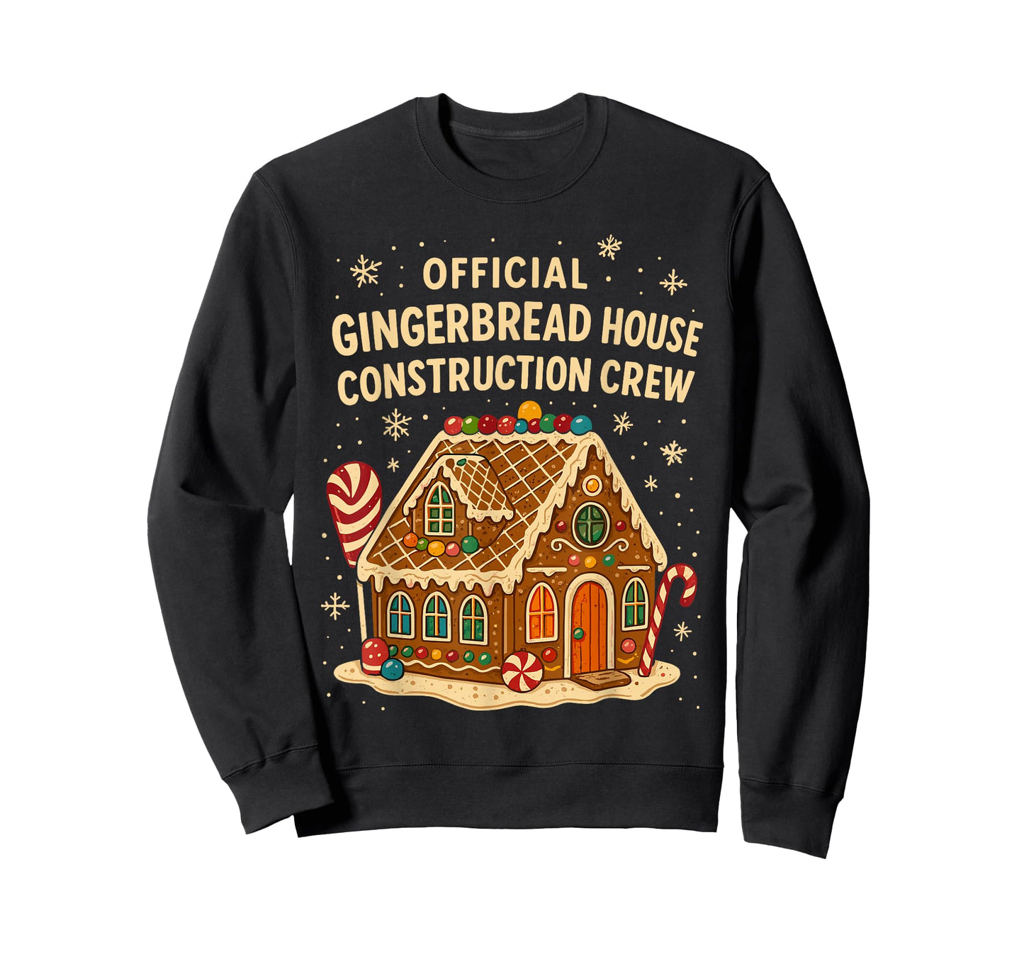 Gingerbread Man Costume Gingerbread House Construction Crew T-Shirt