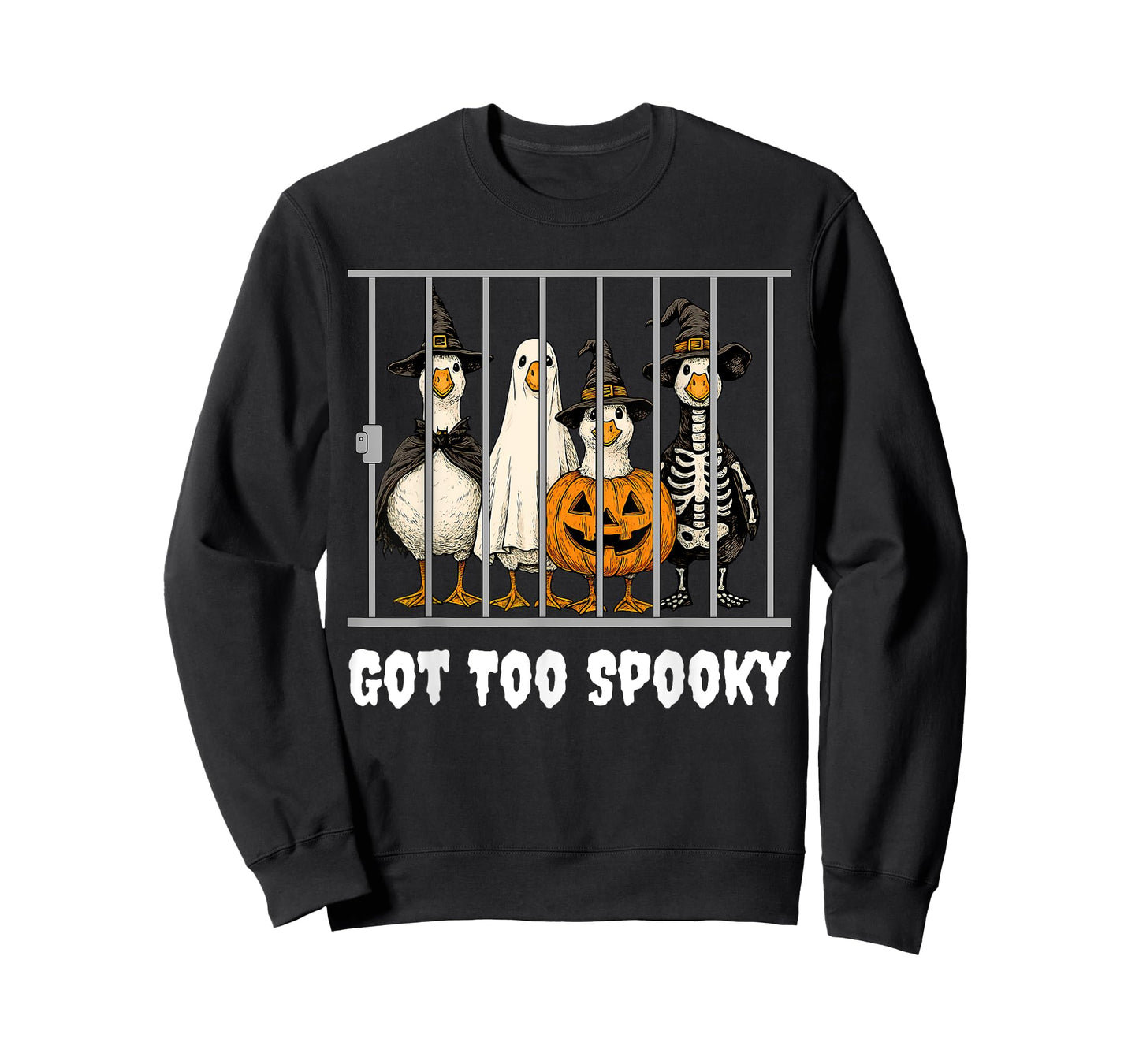 Got Too Silly Spooky Funny Goose Pun Humor Halloween Kids T-Shirt