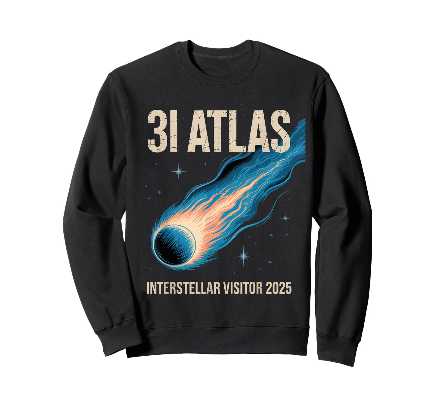 31/Atlas Interstellar-Style Astronomy Visitor 2025 Retro T-Shirt