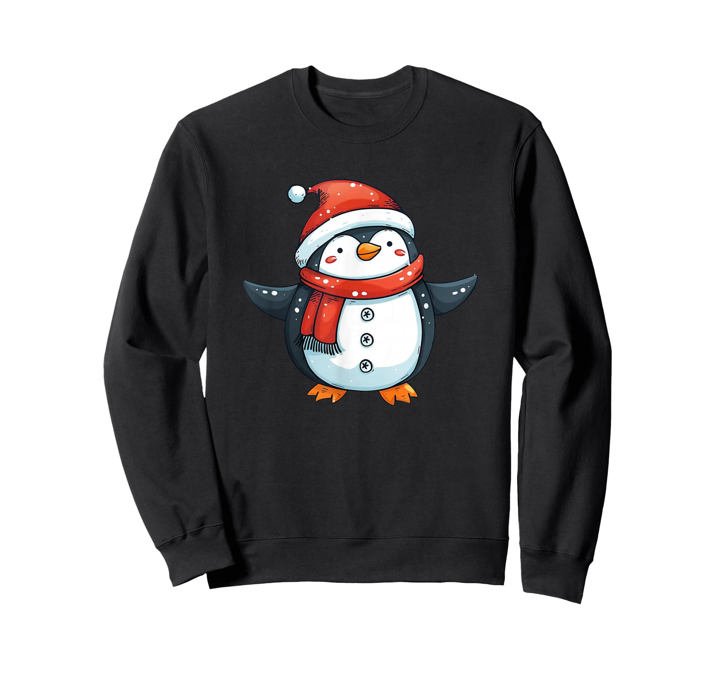 Snowman Penguin - Penguin Christmas T-Shirt
