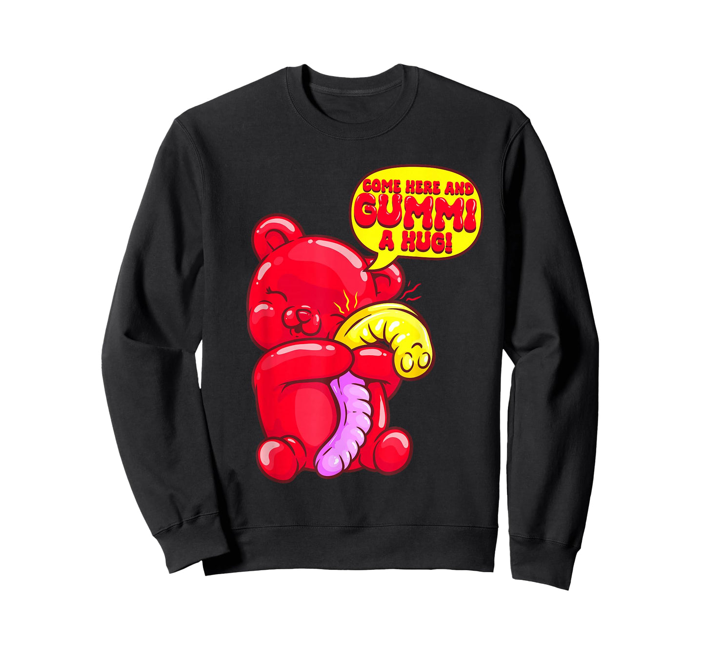 Gummy Bear Candy Shirt Gummi a Hug Food Pun Candy Lovers T-Shirt