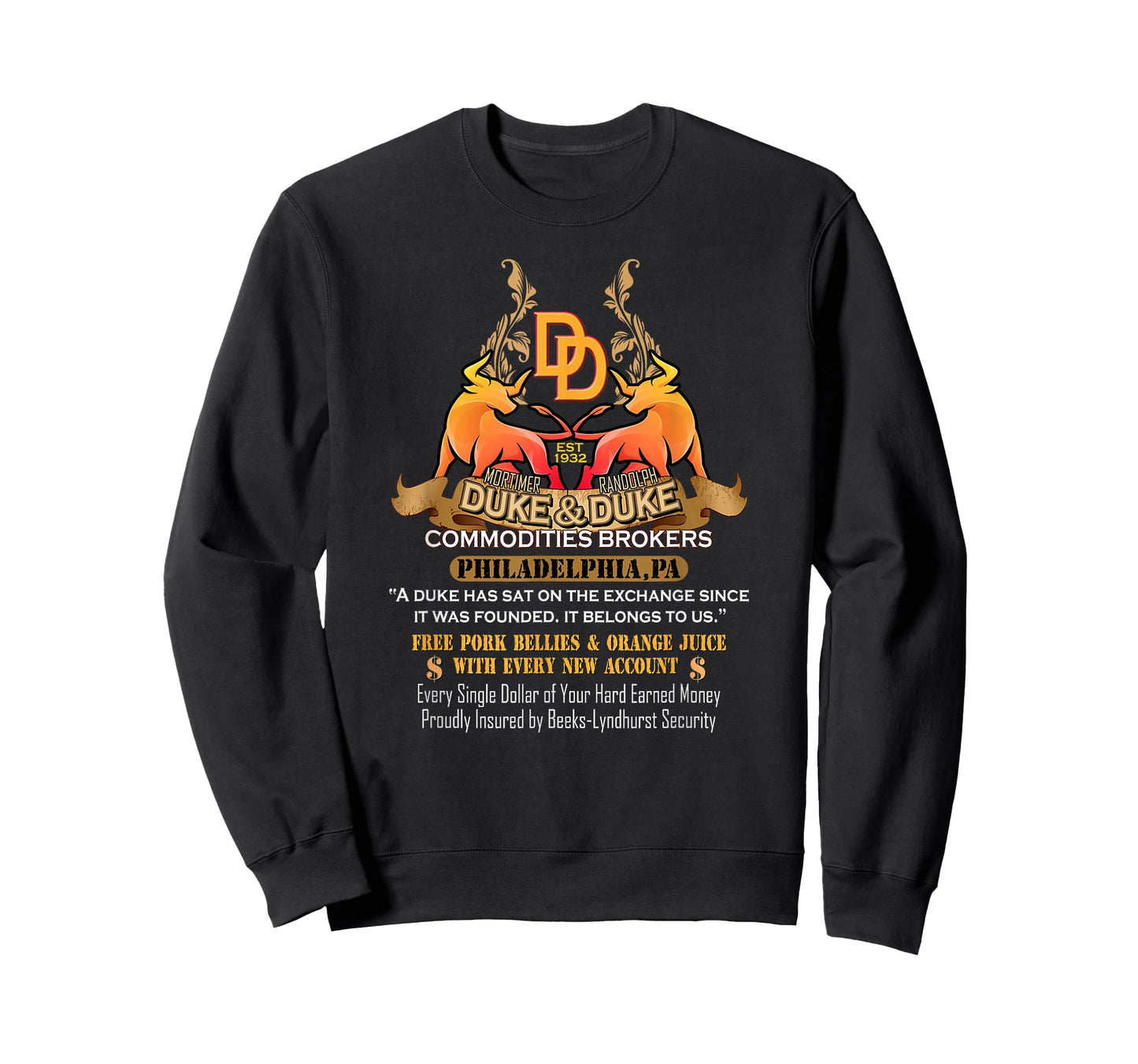 Duke & Duke Commodities Broker Trading Funny Places Gift T-Shirt