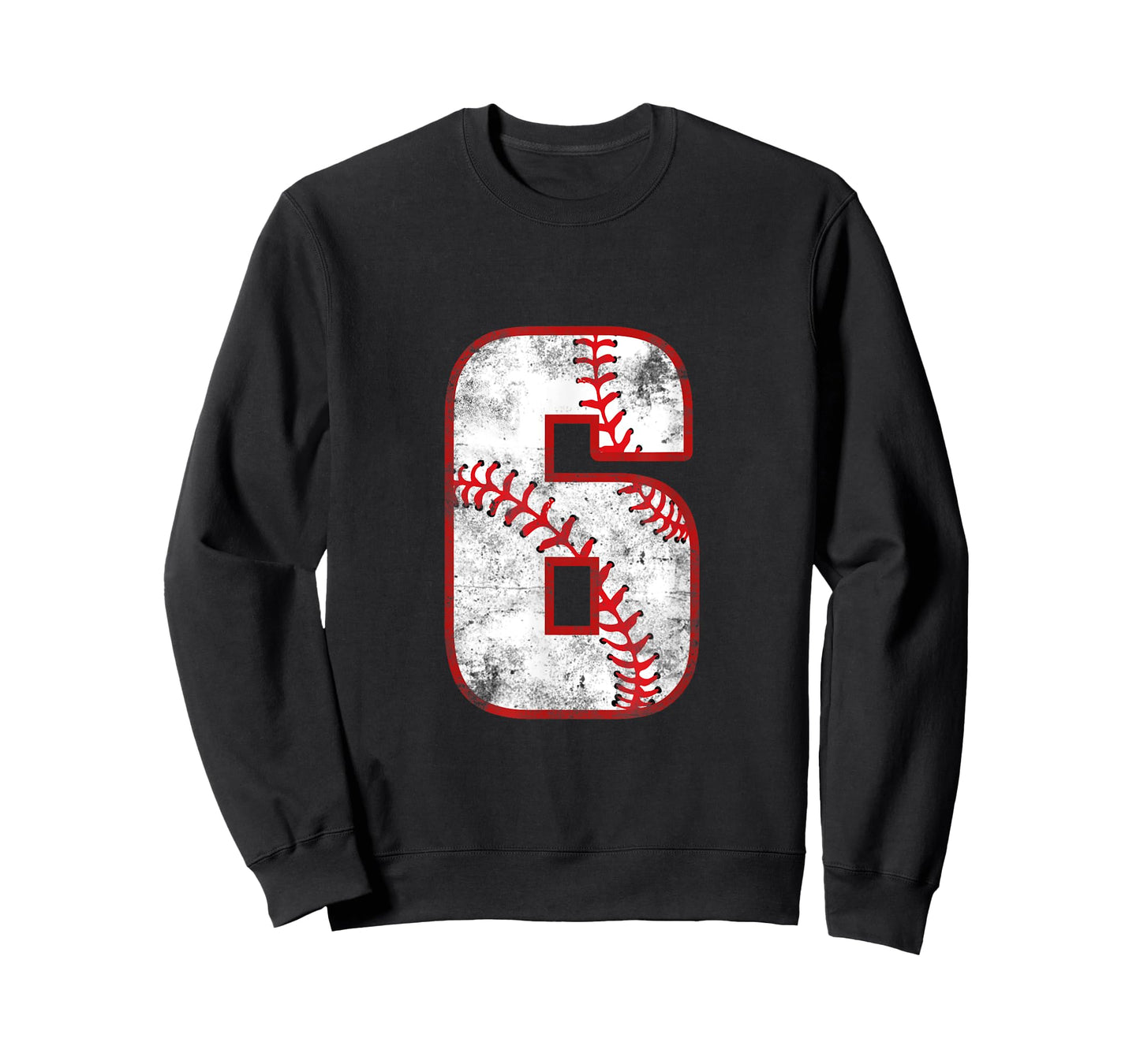 Vintage Baseball 6 Jersey Number T-Shirt