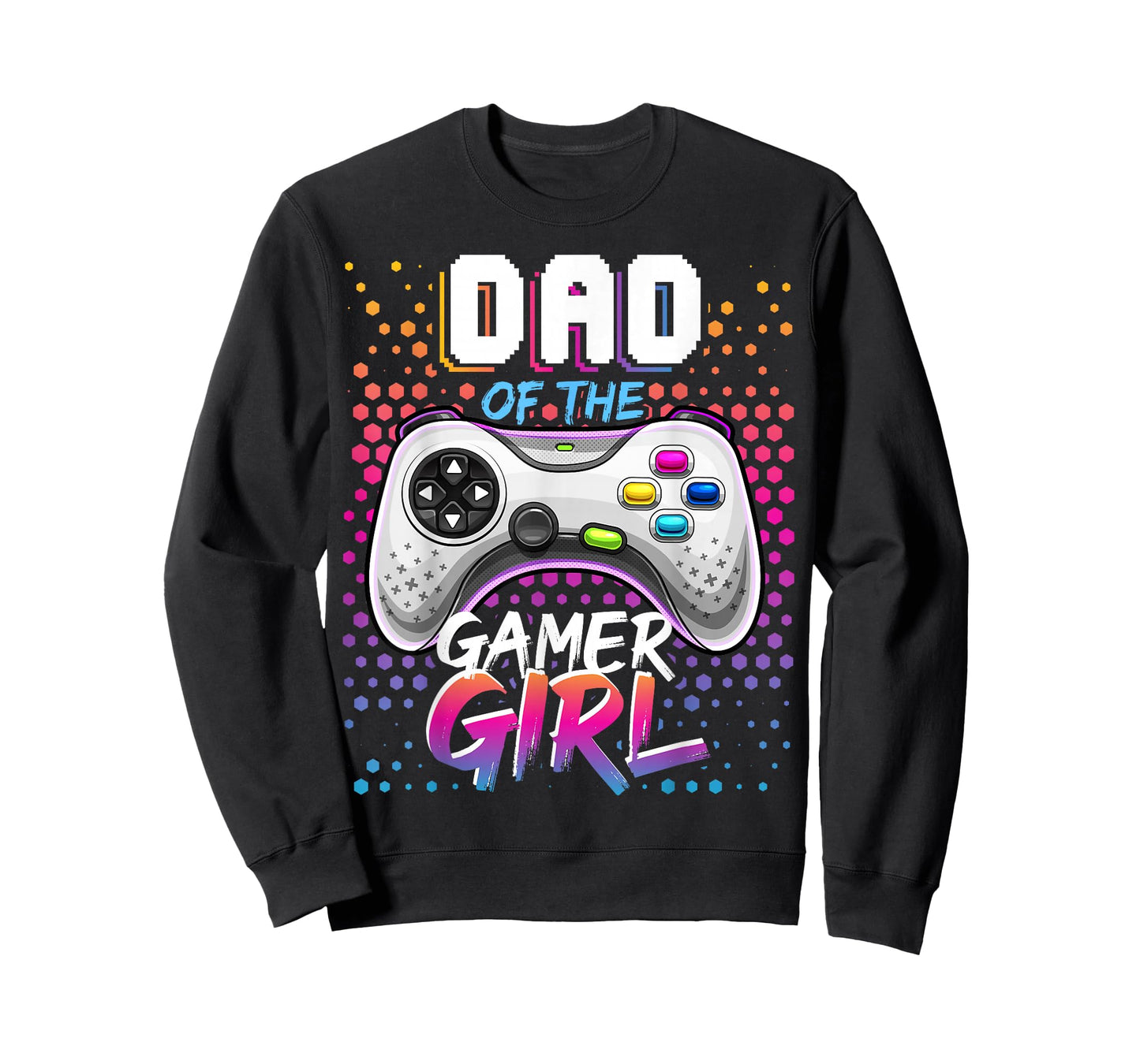 Dad of the Gamer Girl Matching Video Game Birthday Gift T-Shirt