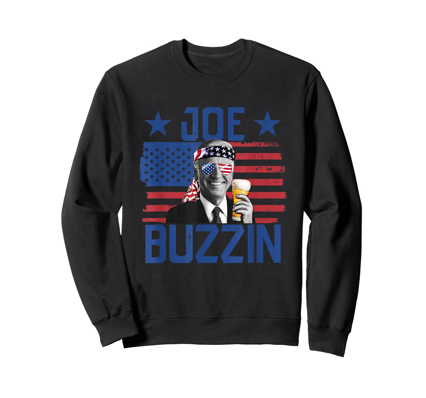 Joe Buzzin' 4th Of July Funny Drinking President Joe Biden Women Men T-Shirt