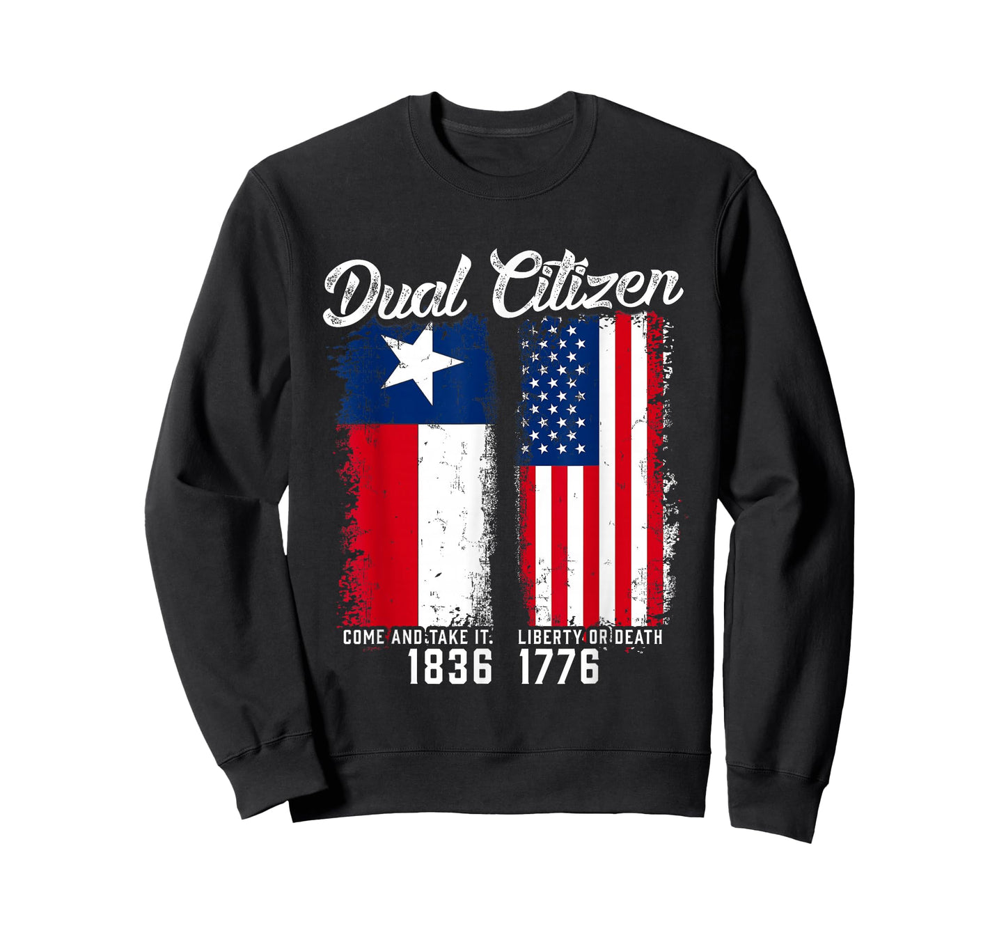 True Texan Dual Citizen Love Texas and America T-Shirt Small