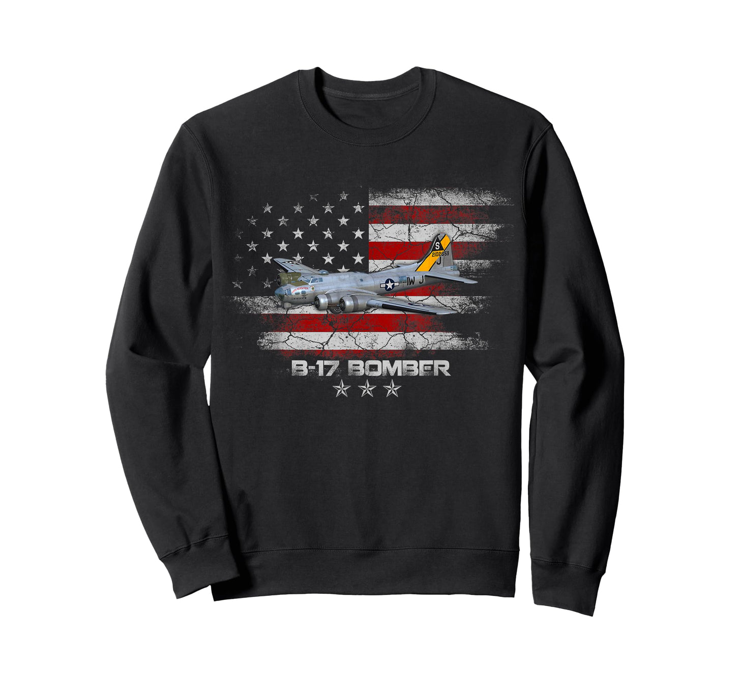 B-17 Flying Fortress World War 2 Bomber Warplane WW2 Veteran T-Shirt