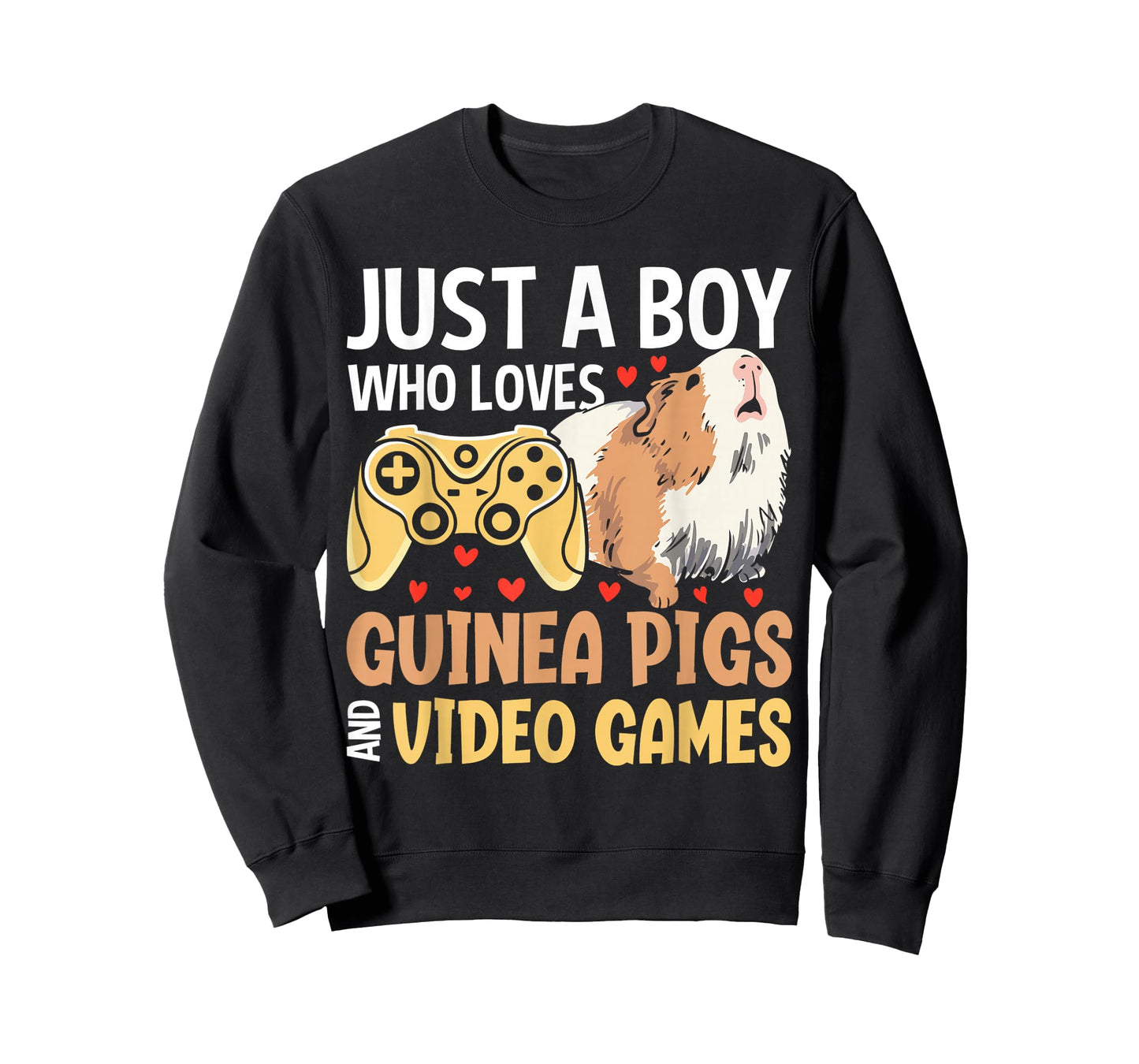 Just A Boy Who Loves Guinea Pigs And Video Games T-Shirt