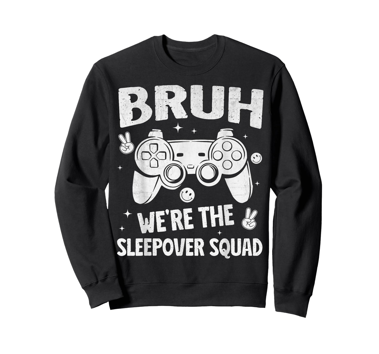 Gamer Sleepover Party For Boys Funny Bruh Slumber Party Game T-Shirt