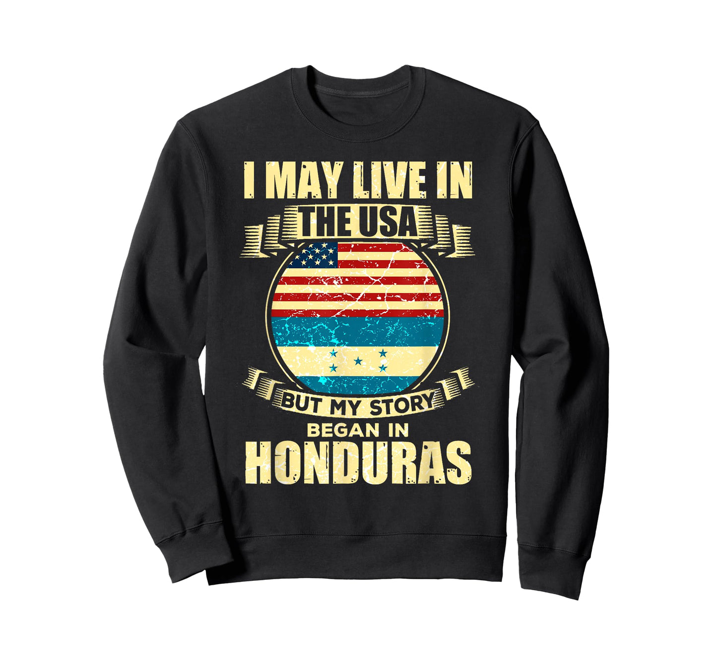 Home USA Honduras American Honduran Flag T-Shirt