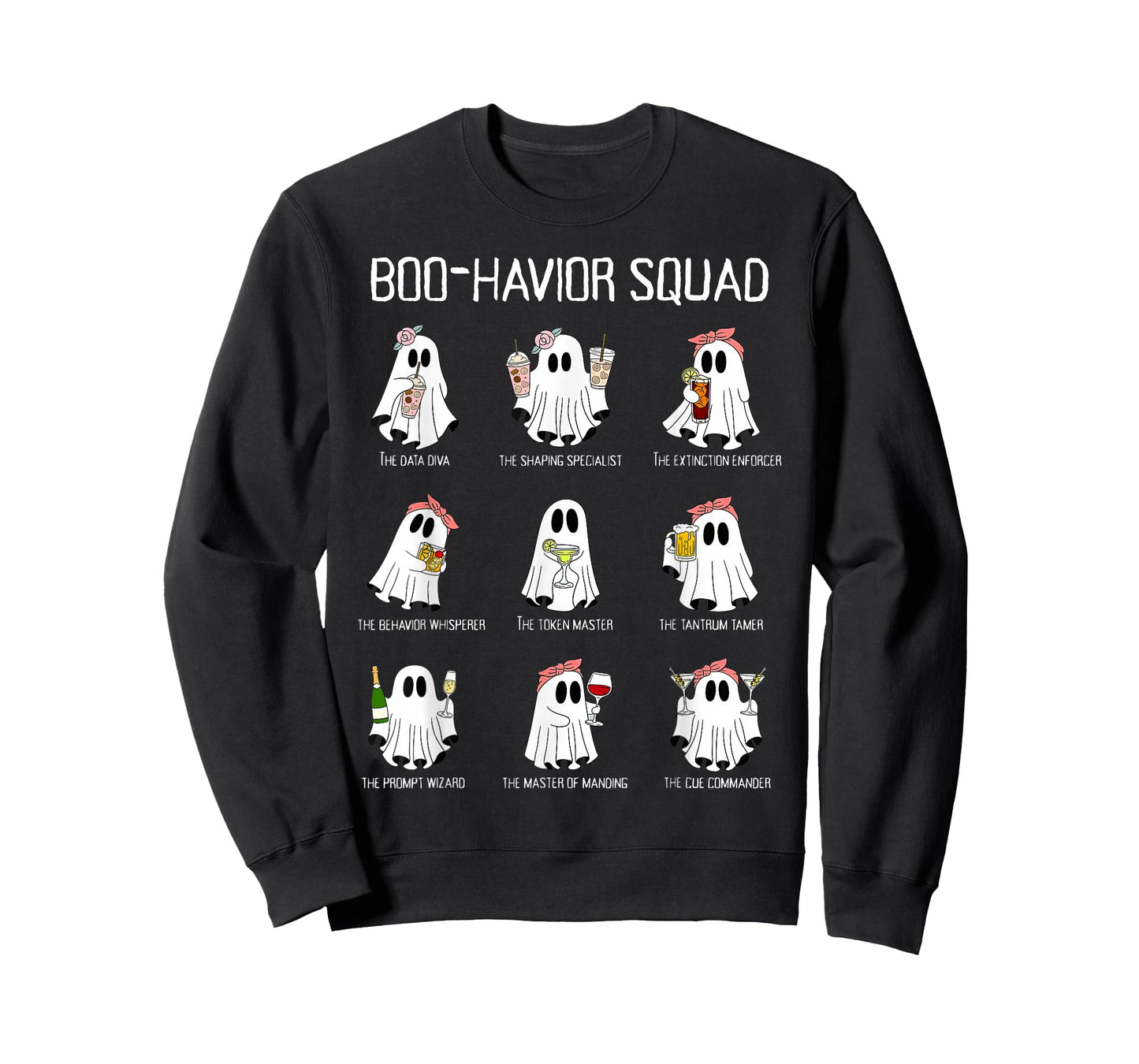 Boo-Havior Squad Behavior Analysis Ghost RBT ABA Halloween T-Shirt