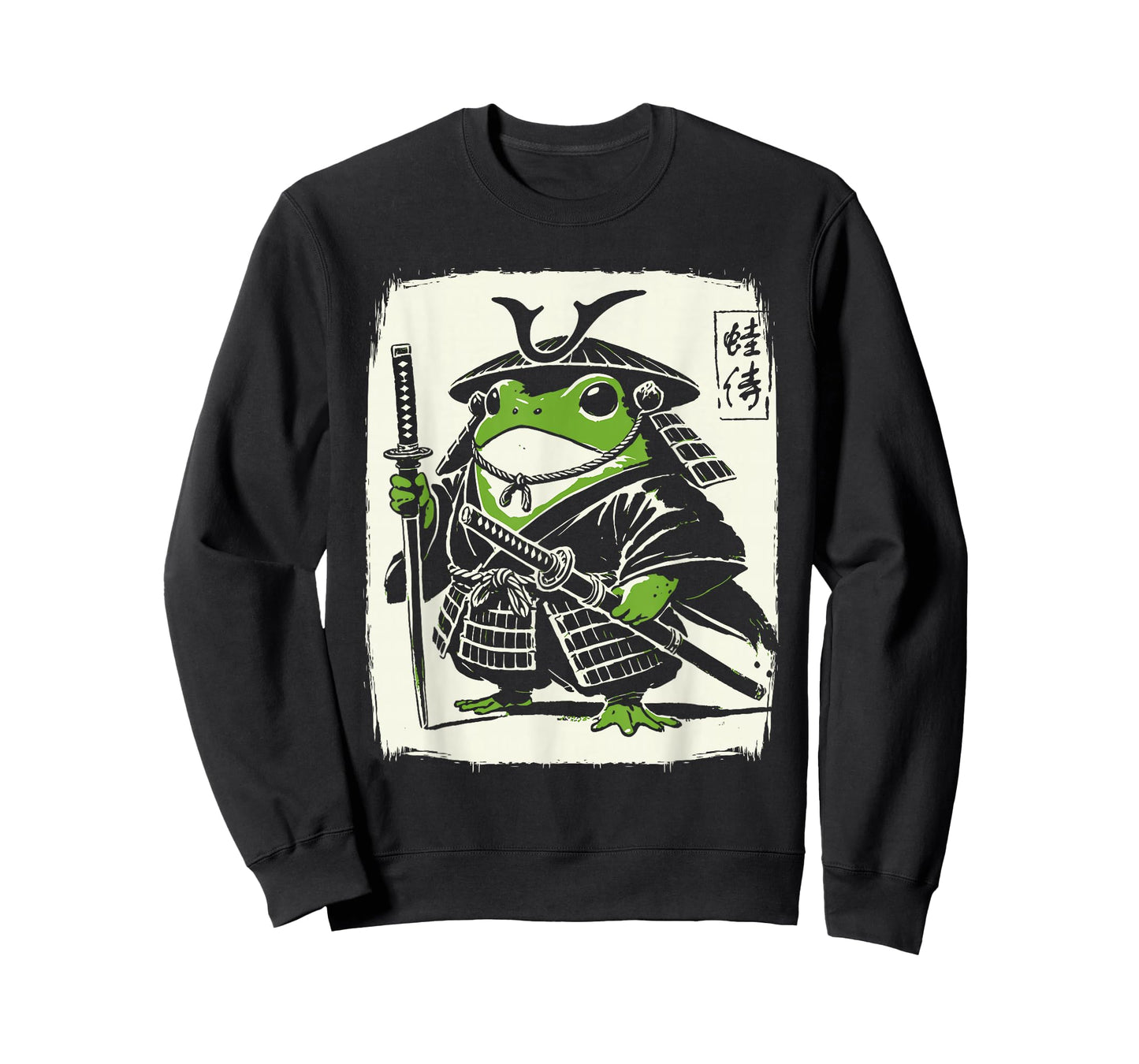Vintage Samurai Frog Ukiyo-e Graphic Japanese Anime Art T-Shirt