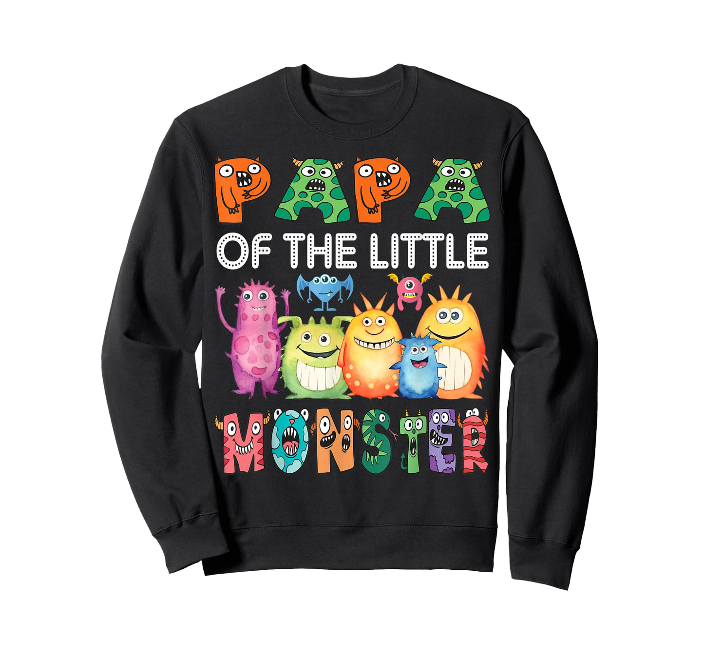Papa Of The Little Monster Kids 1St Birthday Party T-Shirt