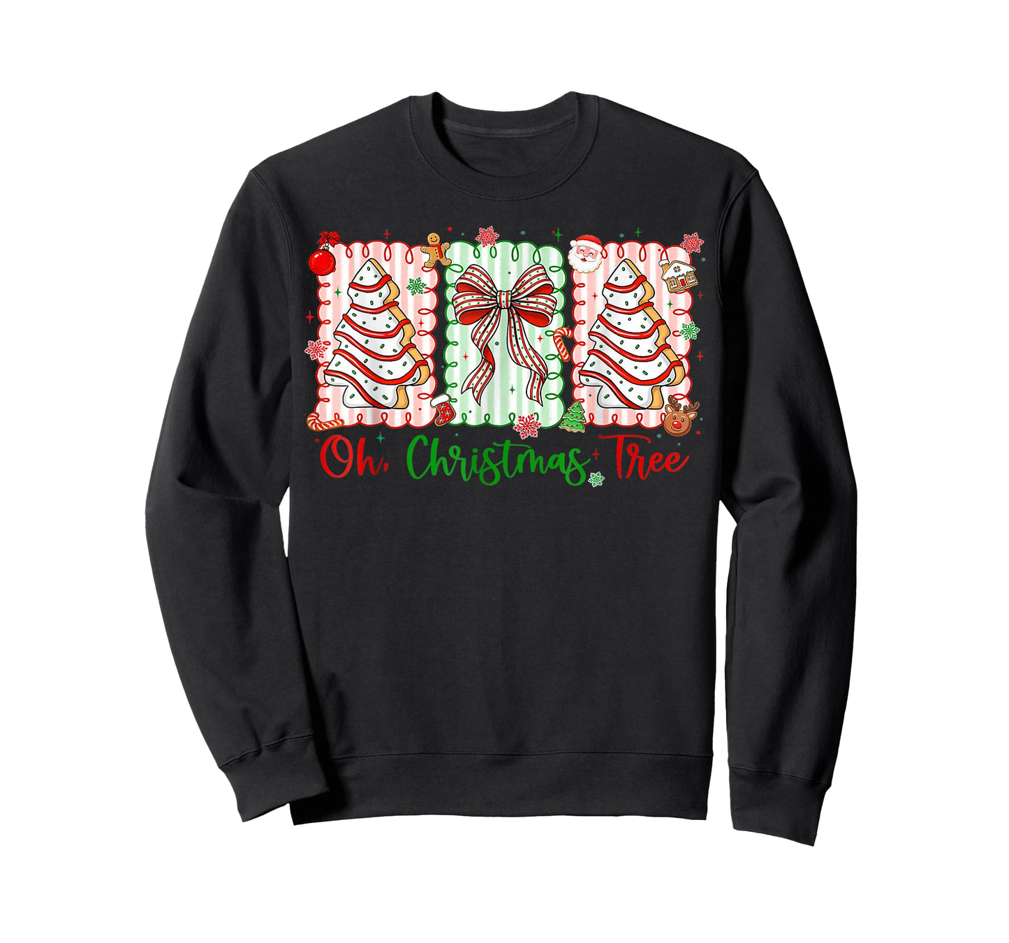 Groovy Oh Christmas Tree Cakes Debbie Becky Jen Cake Lovers T-Shirt