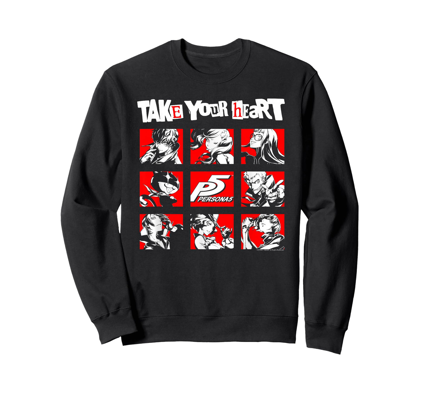 Persona 5 Take Your Heart Character Grid RPG Video Game T-Shirt