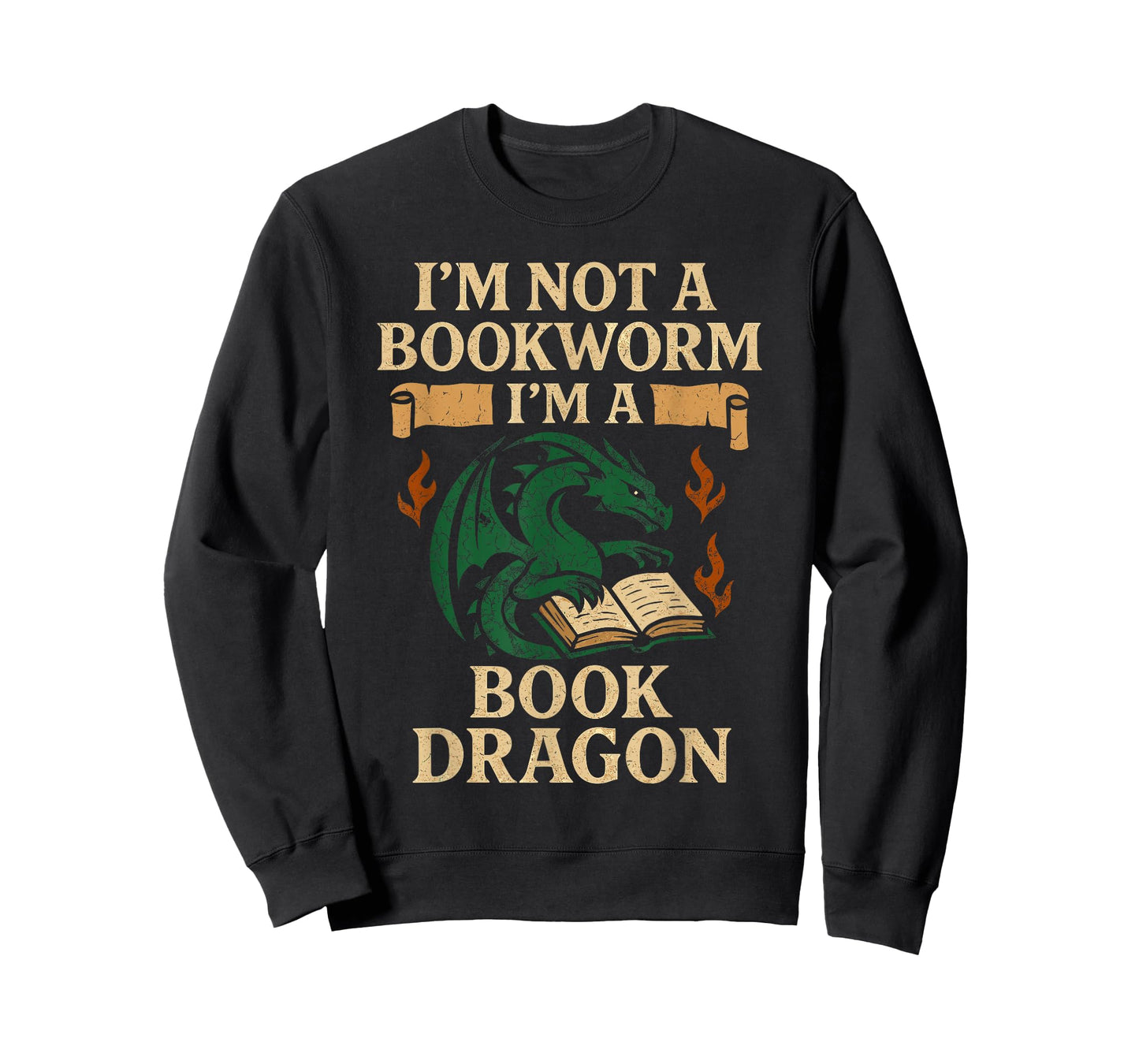 Book Dragon Reading Monster Funny Reading Book Lover T-Shirt