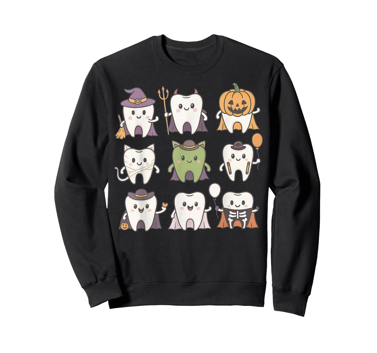 Halloween Dentist Witch Teeth Dental Crew Costume Men Women T-Shirt