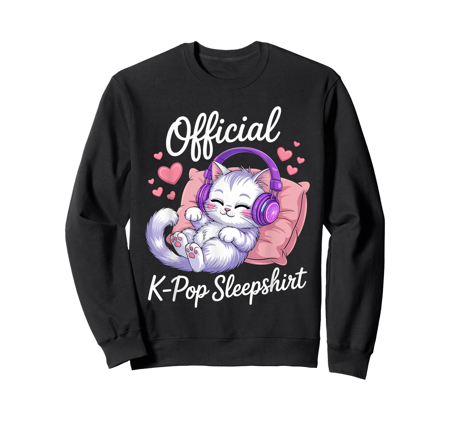 K-Pop Cat Official K-Pop Sleep T-Shirt