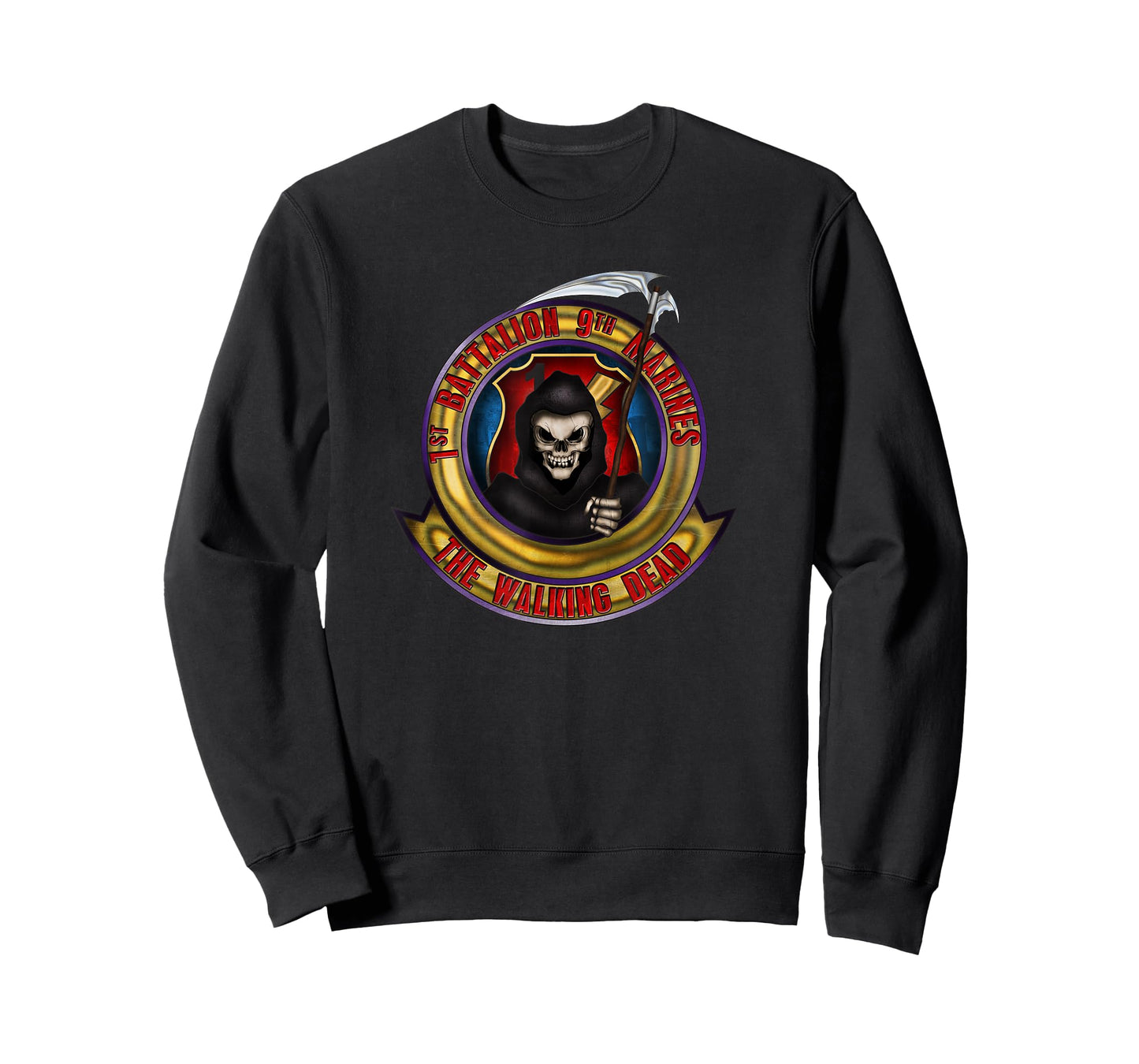 1st Battalion 9th Marines Walking Dead T-Shirt