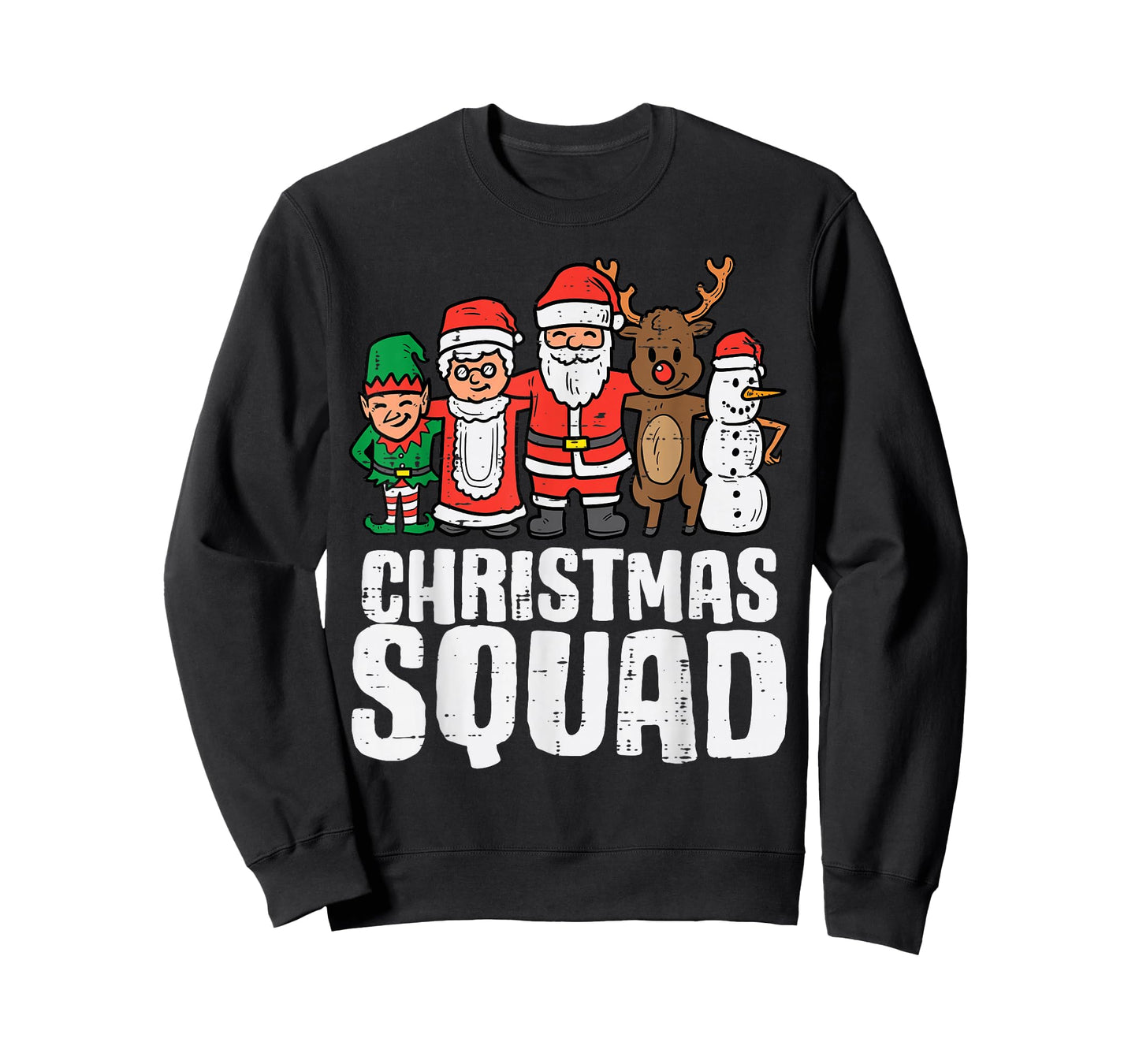 Christmas Squad Santa Elf Xmas Family Kids Boys T-Shirt