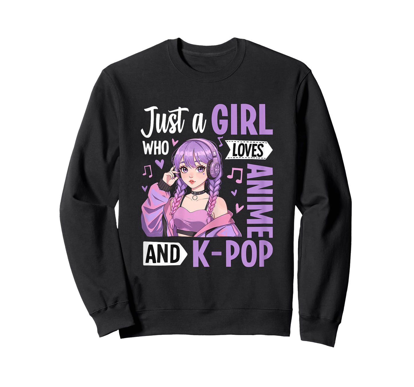 Just a Girl Who Loves Anime and K-Pop T-Shirt