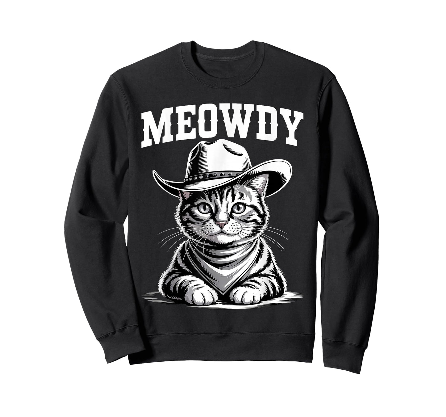 Meowdy Cat Funny Western Country Vintage Cowboy Cat T-Shirt