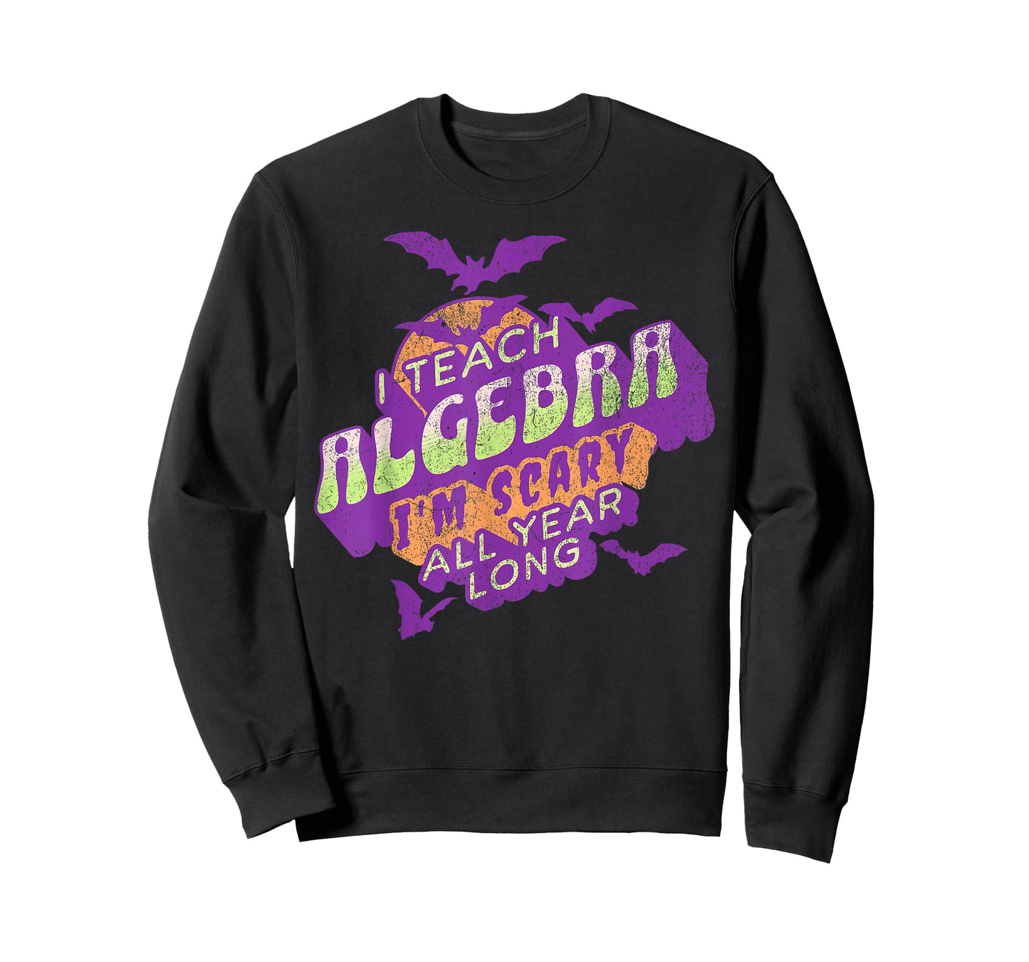Algebra Teacher Halloween Spooky Ghost Math Mathematics Grad T-Shirt