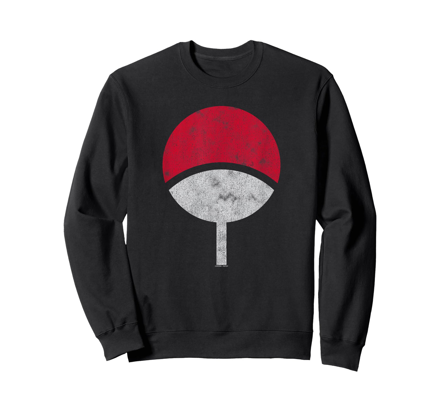 Naruto Shippuden Sasuke Uchiha Symbol Distressed T-Shirt