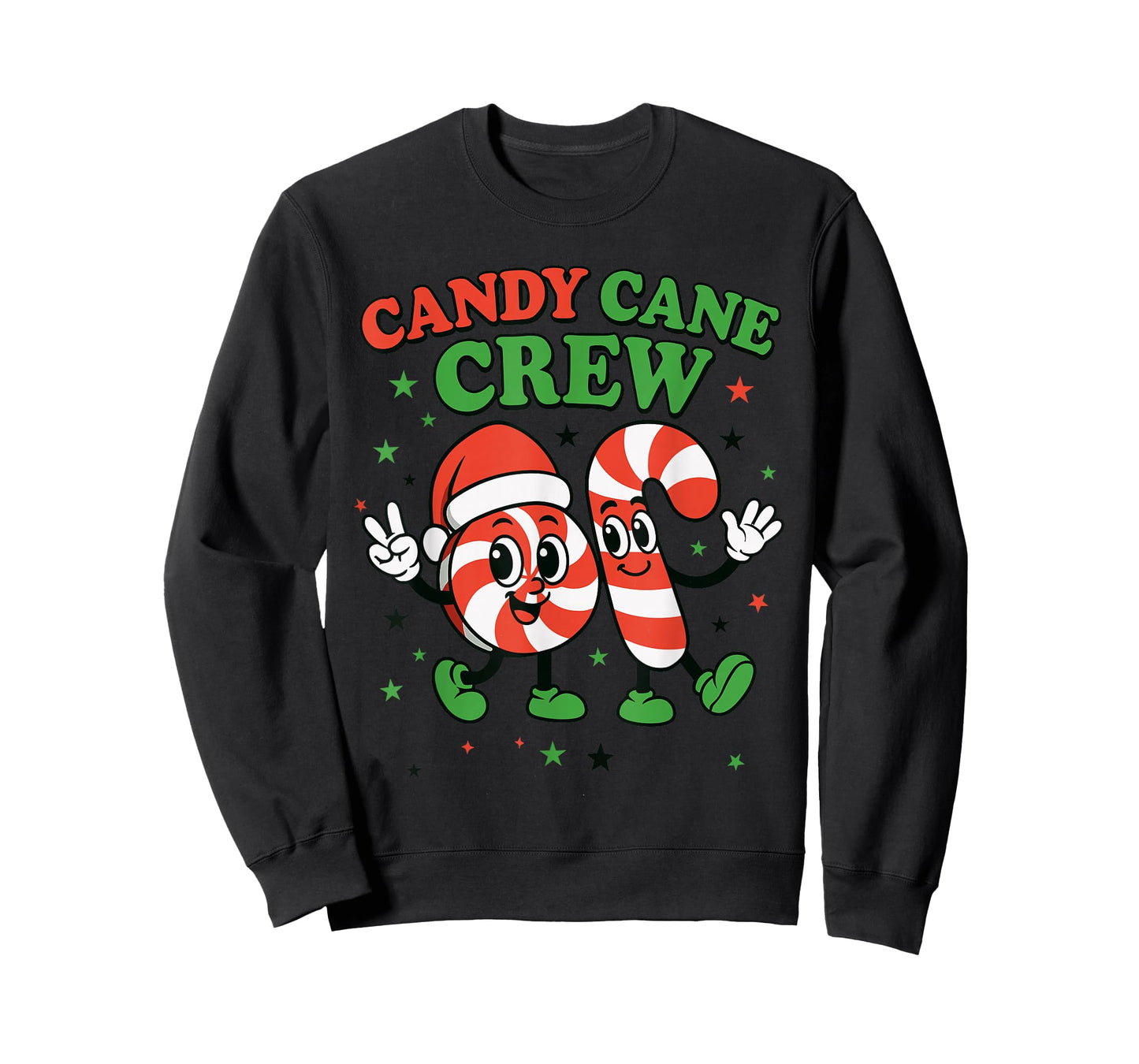 Toddler Christmas Candy Cane Outfit for Boys Candy Cane Crew T-Shirt