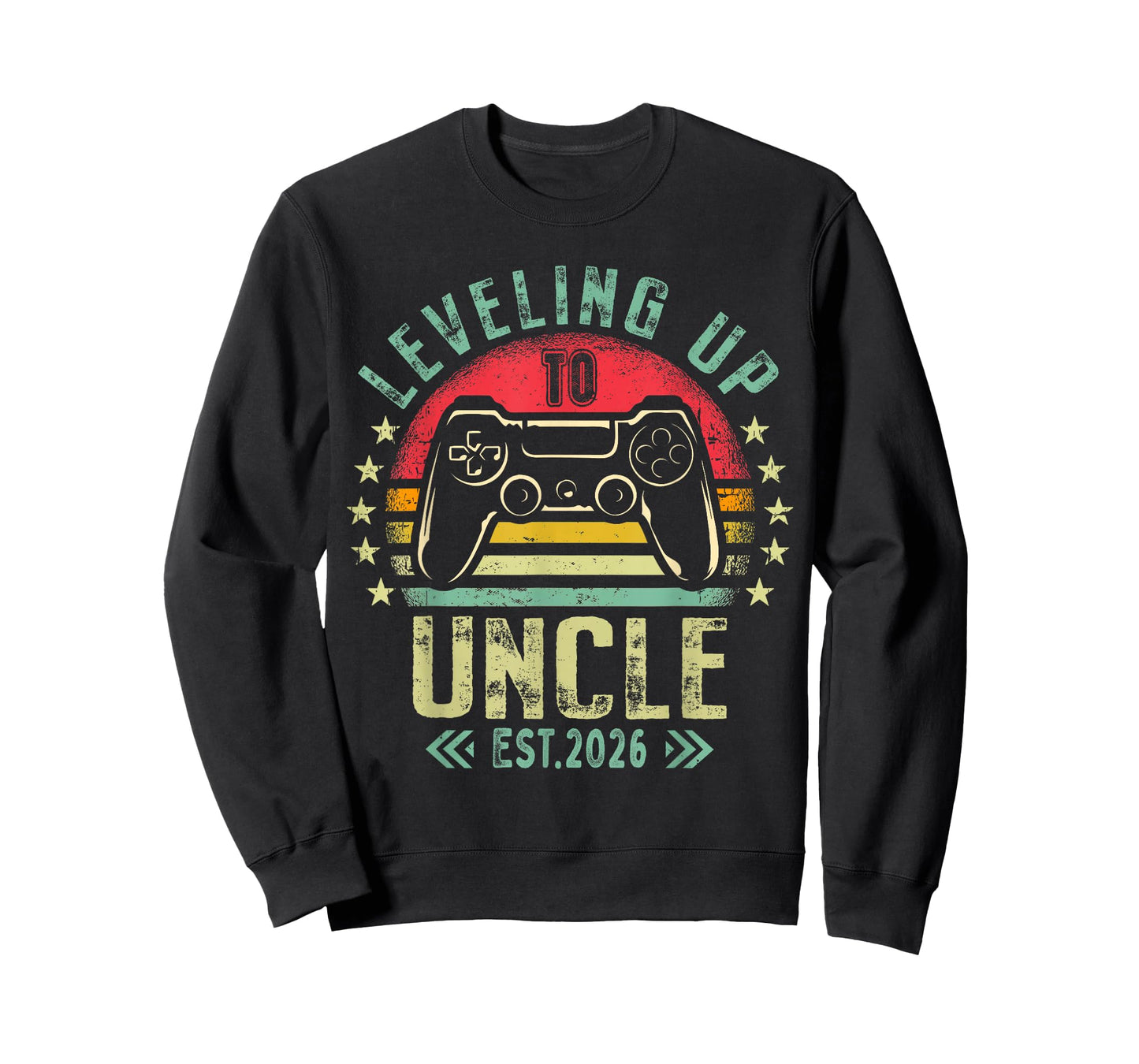 Leveling up to Uncle 2026 Funny Gamer Soon to Be Uncle T-Shirt
