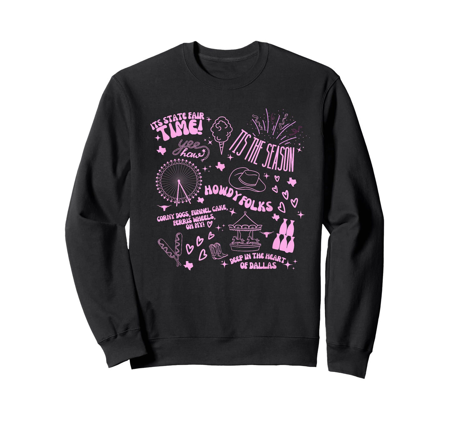 Texas State Fair Tee – Cute Bubblegum Pink Fair Season Tee T-Shirt