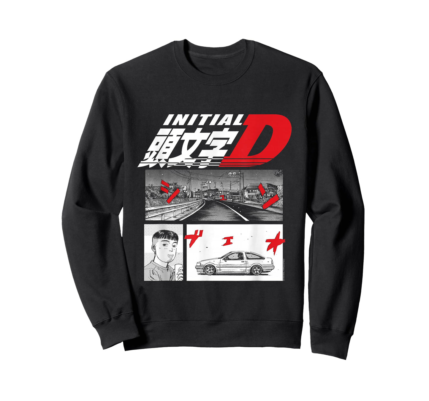 Initial D Manga 3 Panel Manga T-Shirt