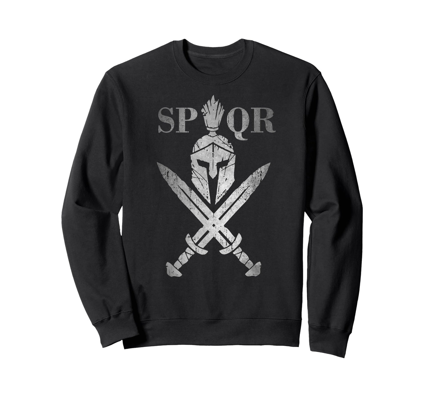 SPQR Roman Legion Soldier Gladiator Warrior Swords Helmet T-Shirt