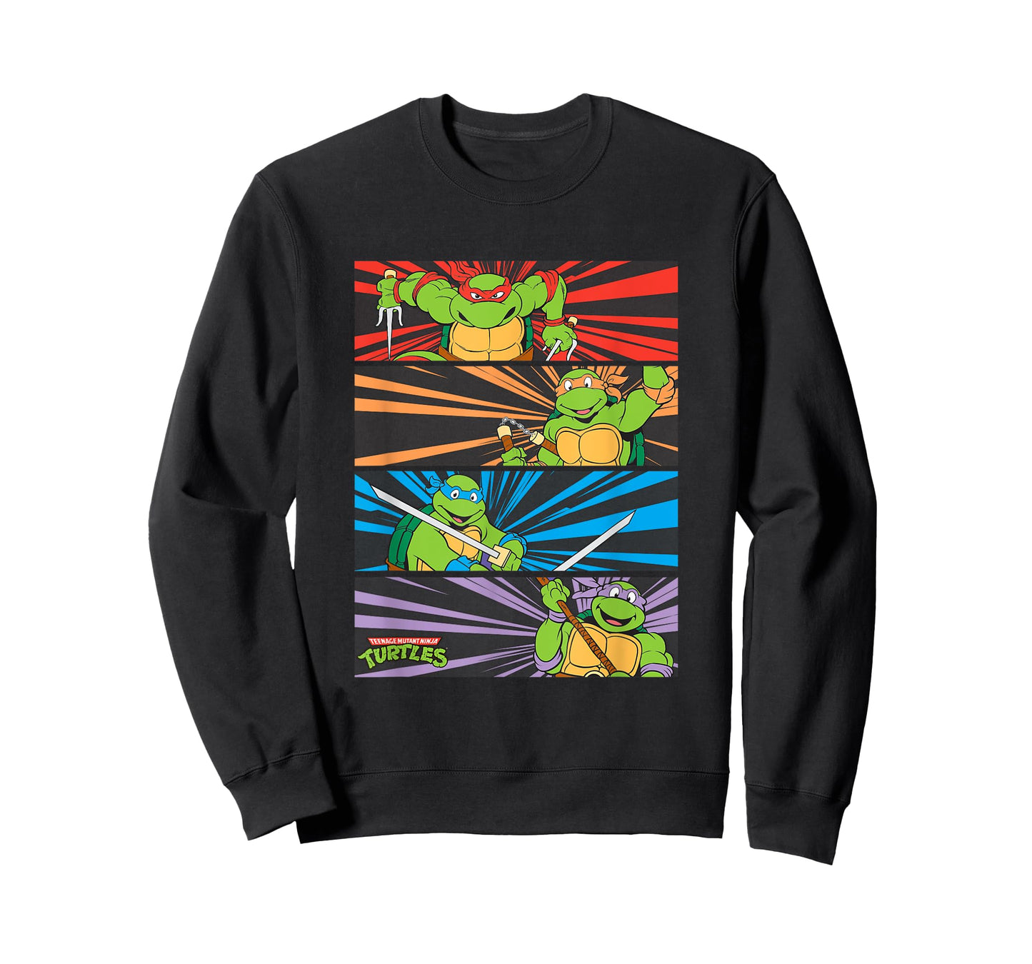 Mademark x Teenage Mutant Ninja Turtles - Raphael, Michaelangelo, Donatello and Leonardo Retro Style T-Shirt