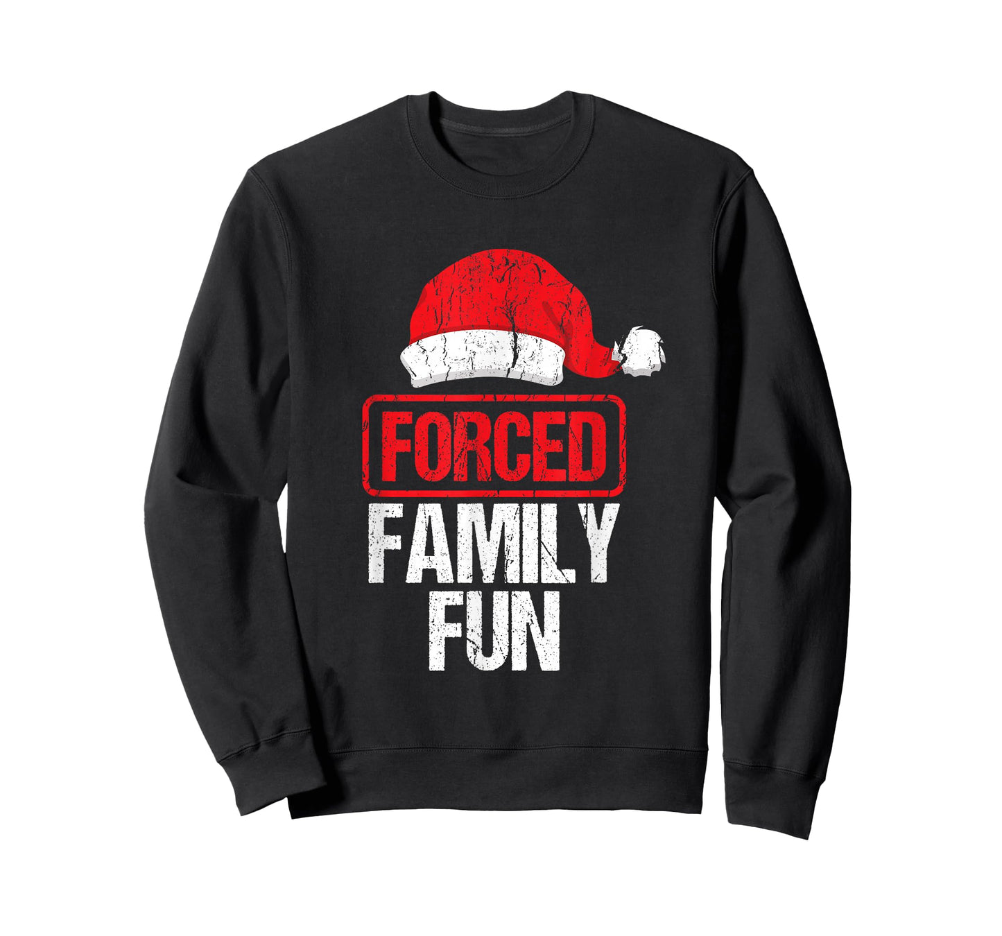 Forced Family Fun Winter Holidays Funny Christmas Gift T-Shirt