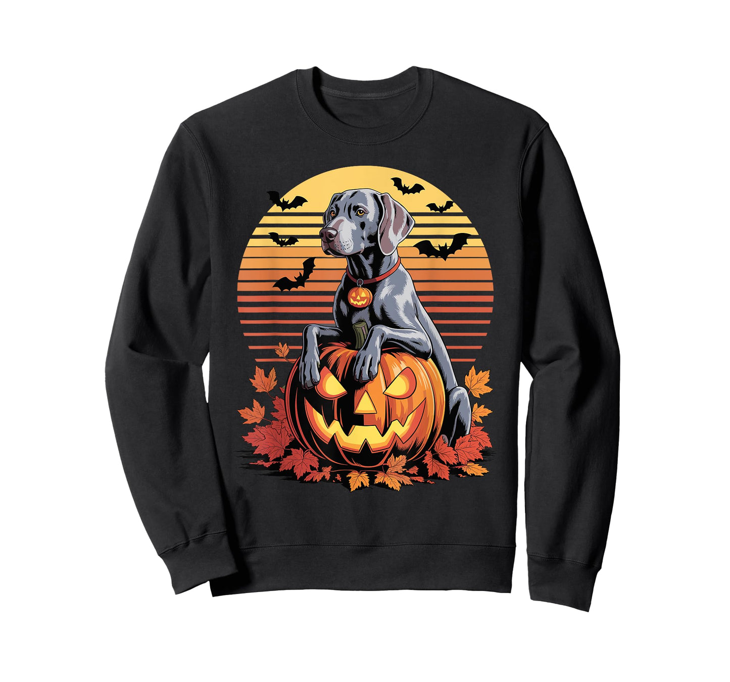 Halloween Retro Weimaraner Weimaraners T-Shirt