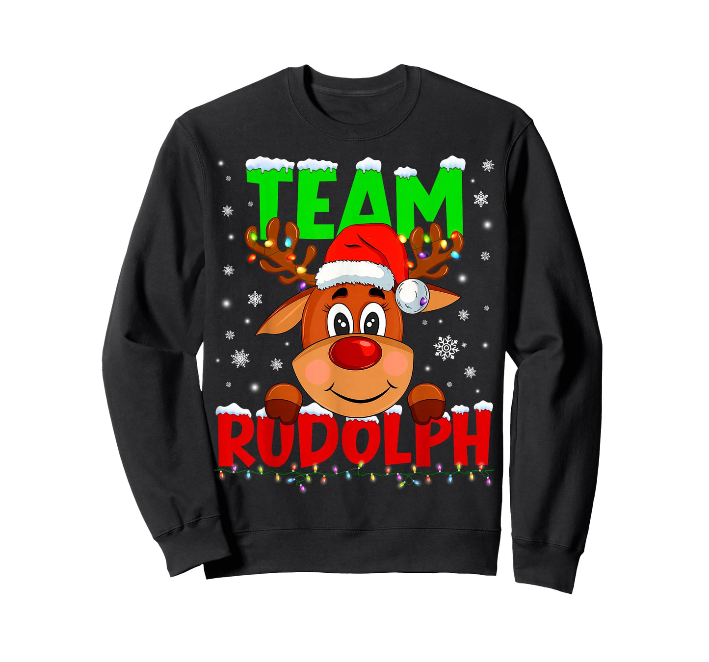 Team Rudolph Rednose Pjs Christmas Xmas Men Women Kid T-Shirt