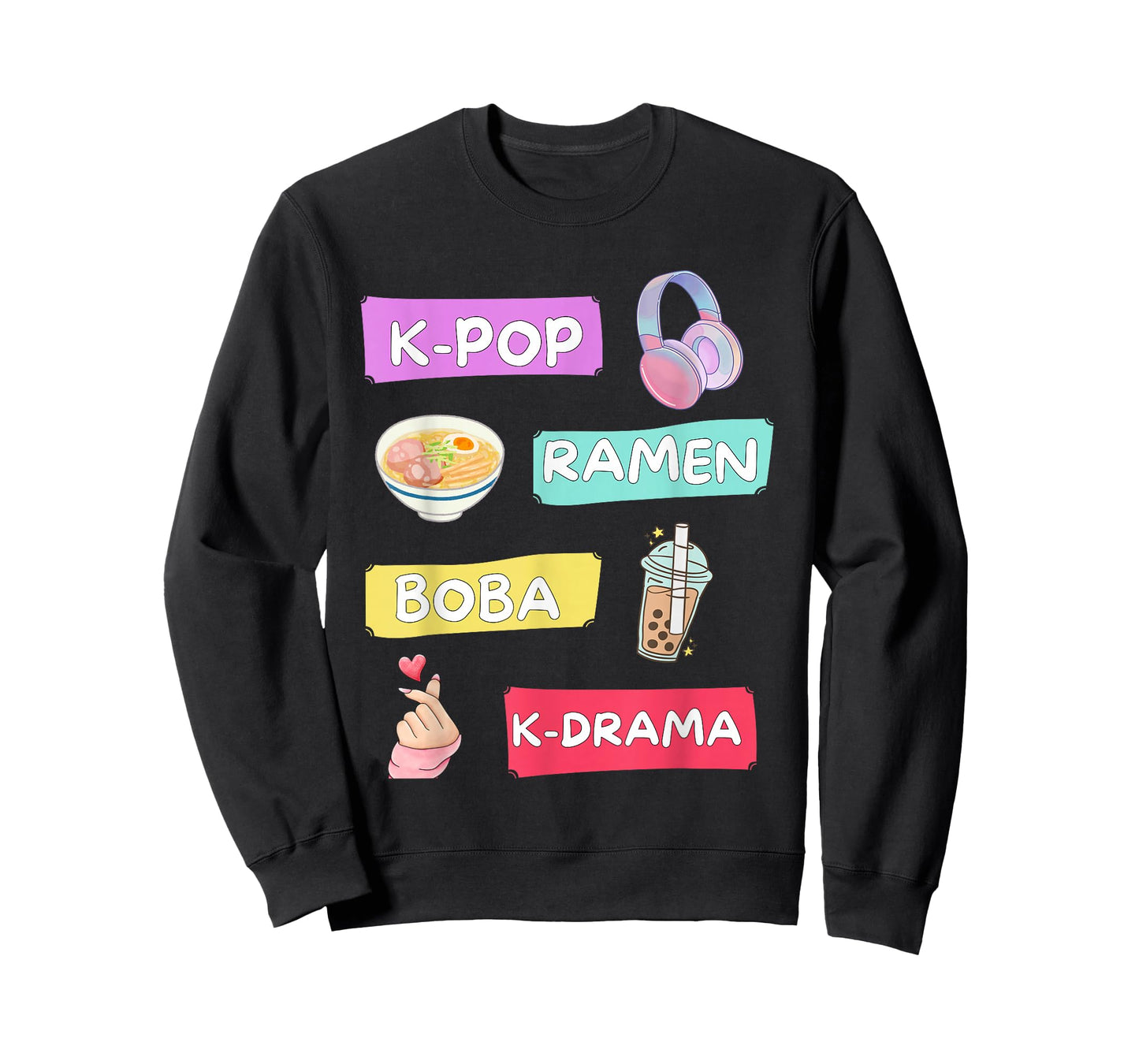 K-Pop Ramen Boba K-Drama Cute Kawaii T-Shirt