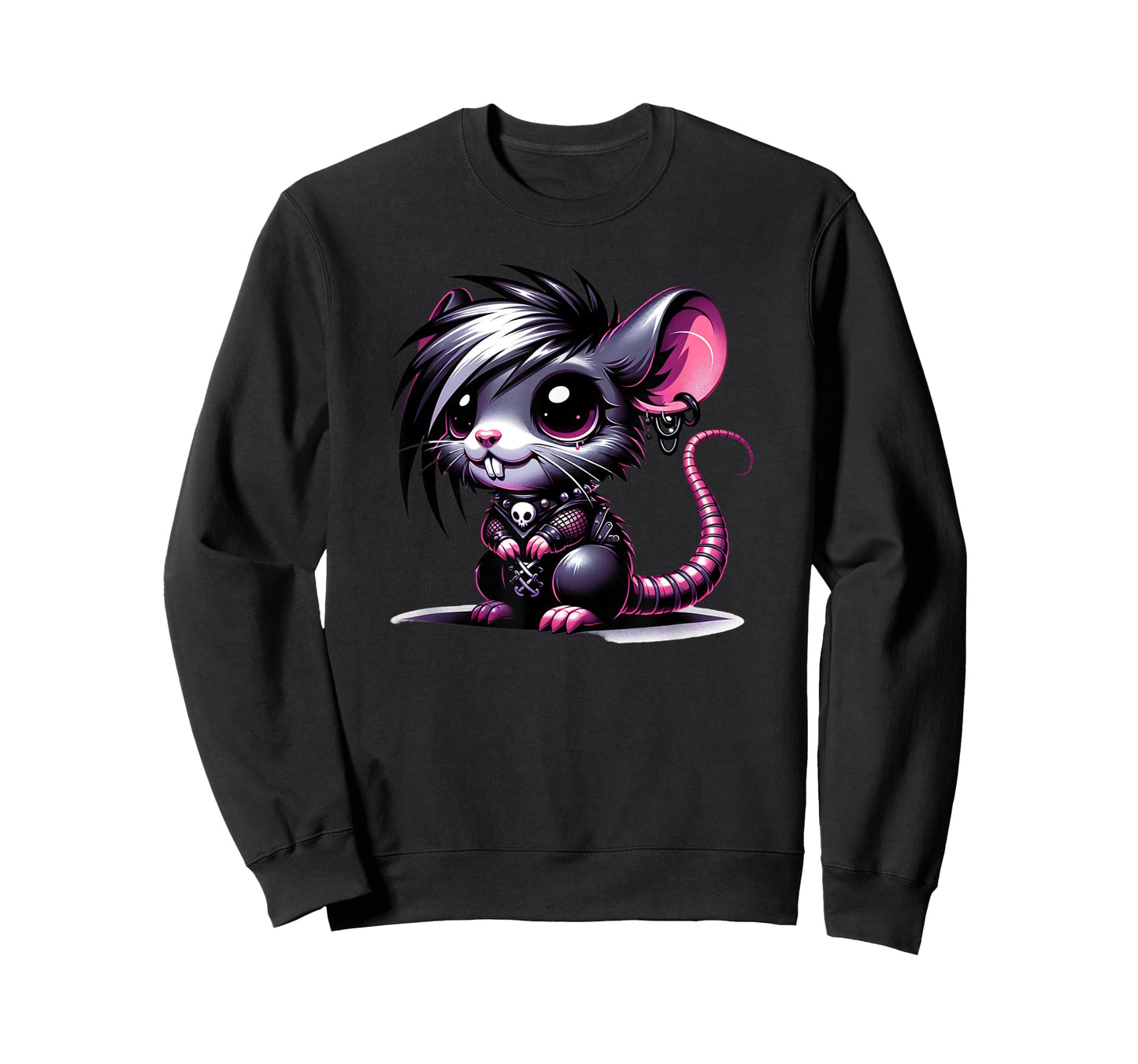 Anime Goth Rat Magic Witch Kitten T-Shirt