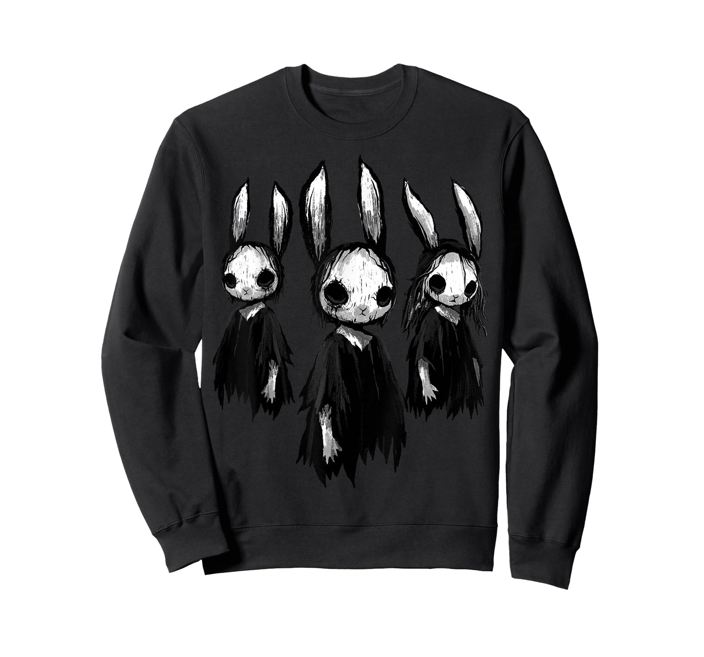 Gothic Shirt Creepy Bunny Goth Rabbit Evil Bunnies Weirdcore T-Shirt