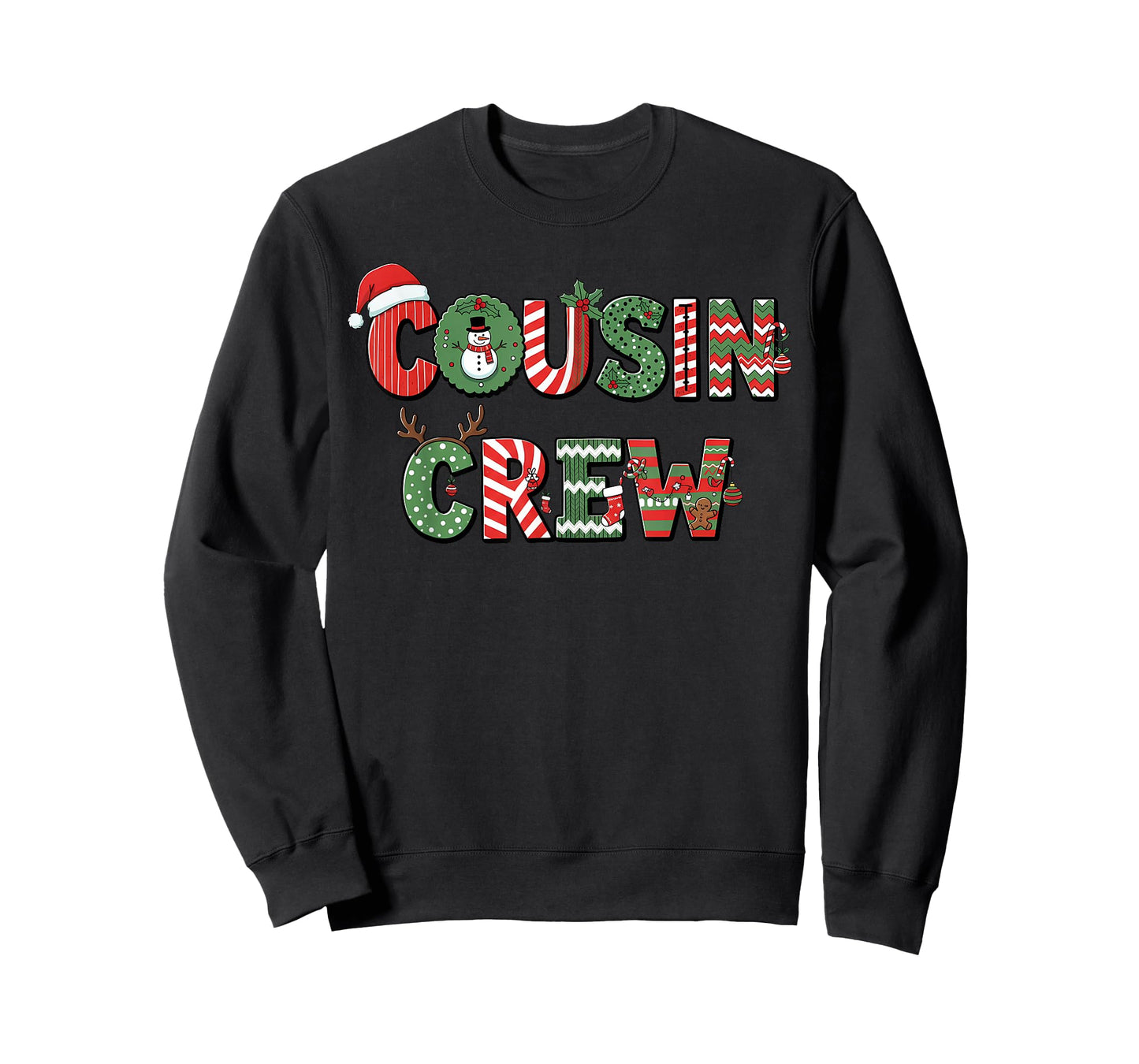 Cousin Crew Christmas Kids Holiday Matching Family Xmas T-Shirt