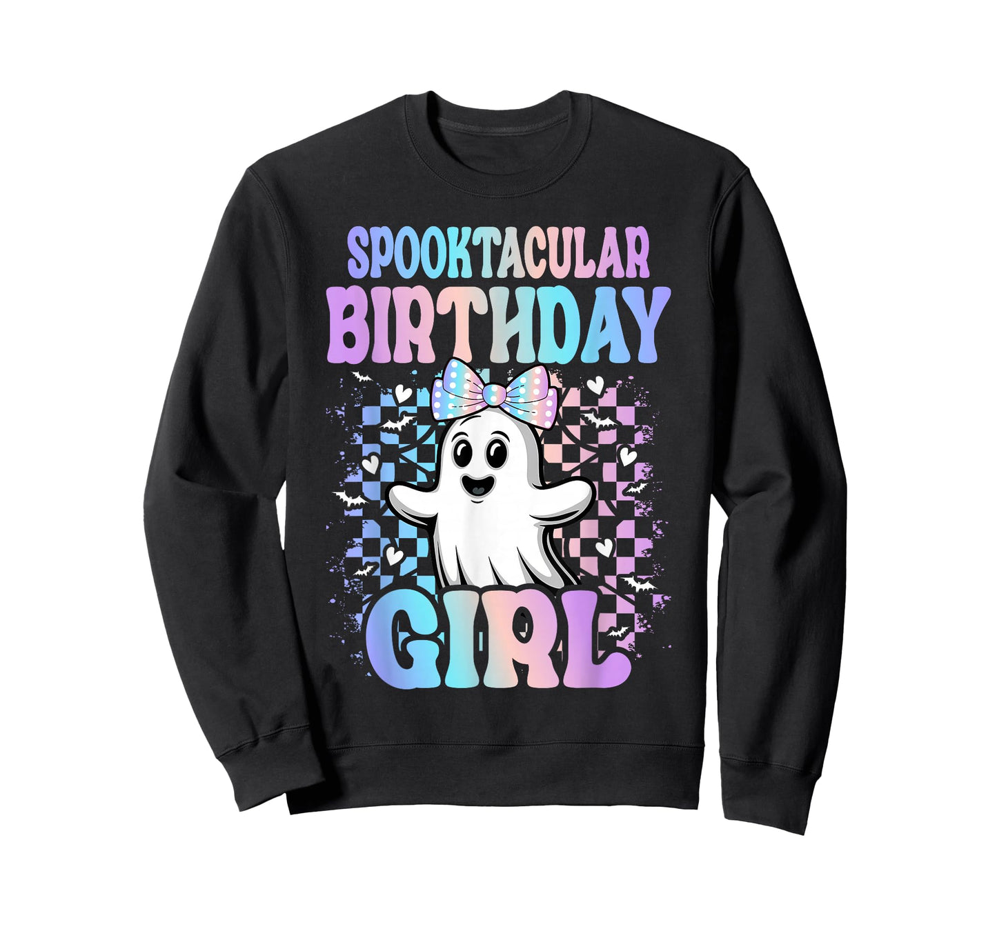 Spooktacular Birthday Cute Ghost Halloween Birthday Kid Girl T-Shirt