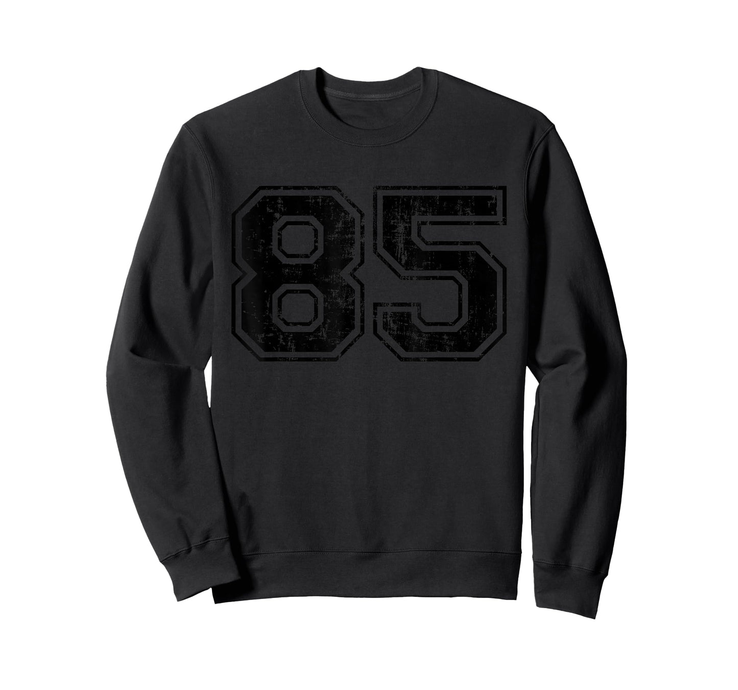 Number 85 Varsity Distressed Vintage Sport Team Player's T-Shirt