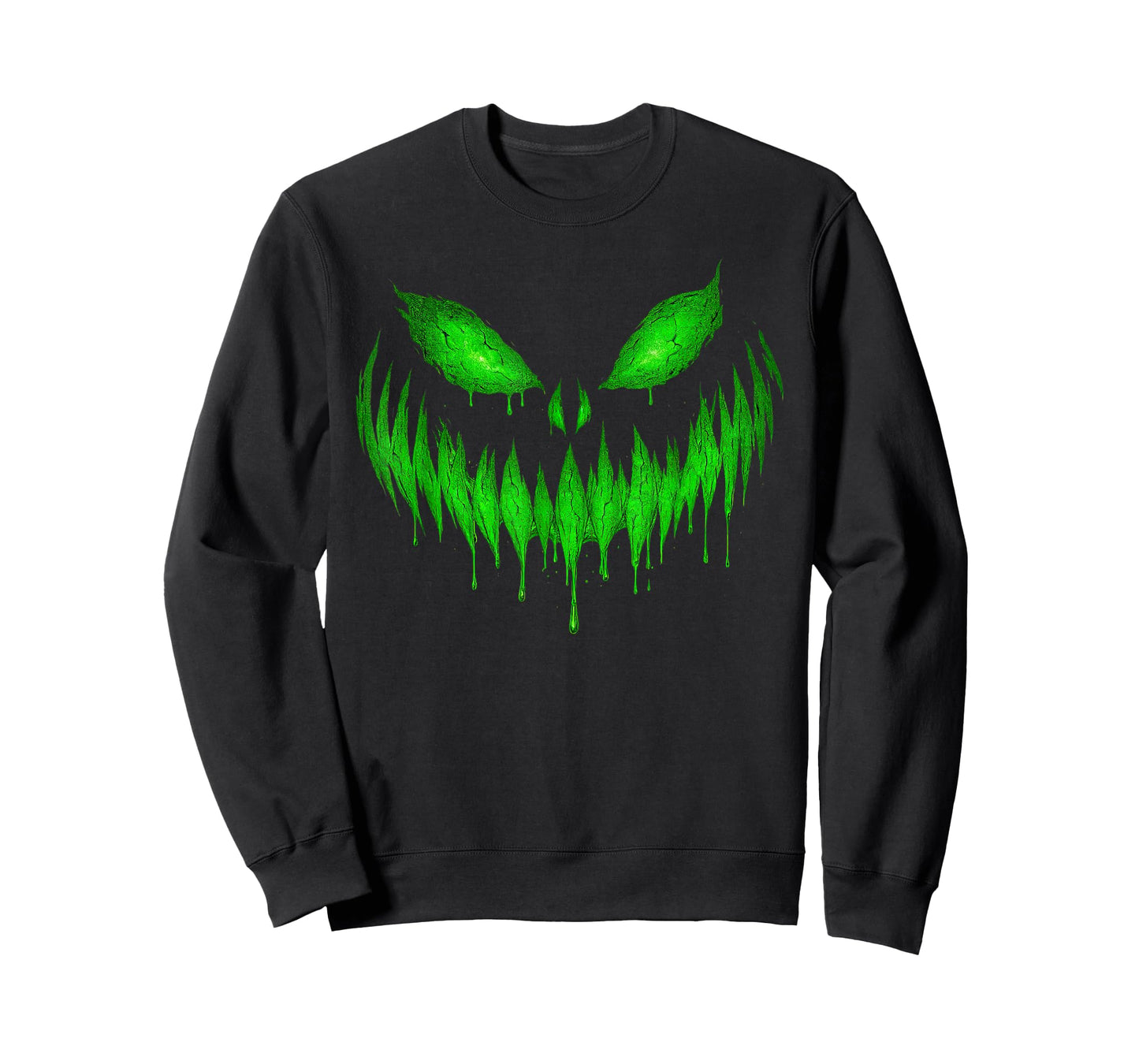Vintage Slime Monster Face Creepy Horror Halloween T-Shirt