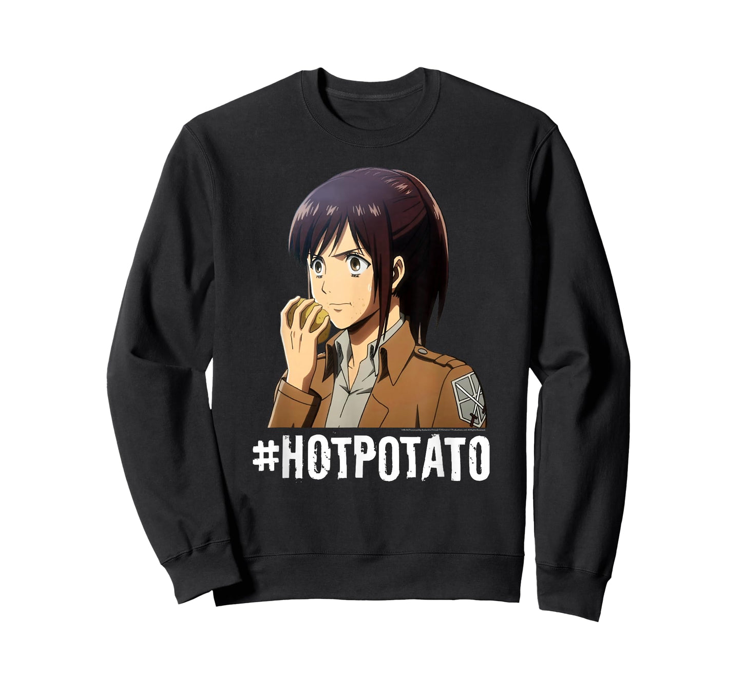 Attack on Titan #Hotpotato Potato Girl AOT Anime T-Shirt