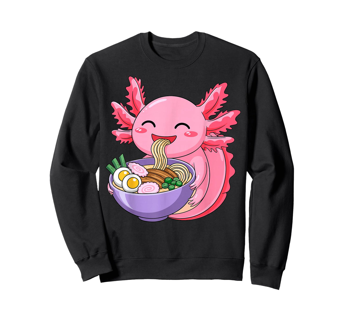 Cute Axolotl Ramen Lover Anime Noodle Tee Japanese Kawaii T-Shirt